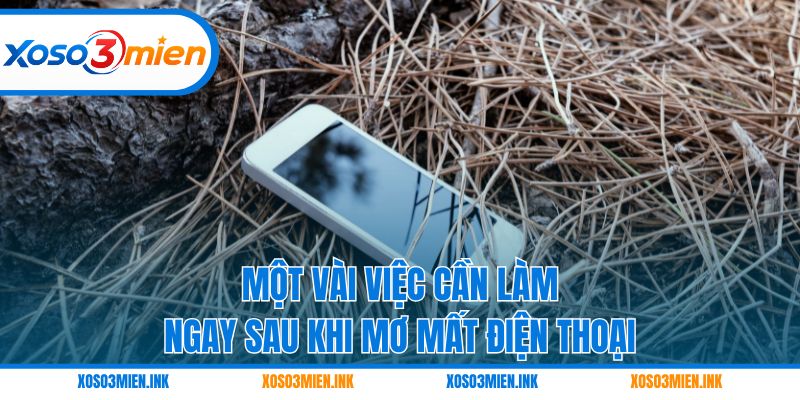 Một vài việc cần làm ngay sau khi mơ mất điện thoại