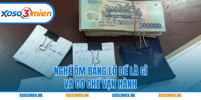Nghề ôm bảng lô đề là gì và cơ chế vận hành