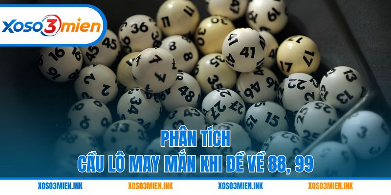 Phân tích cầu lô may mắn khi đề về 88, 99