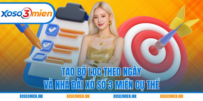 Tạo bộ lọc theo ngày và nhà đài xổ số 3 miền cụ thể